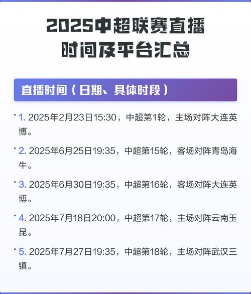 中超联赛赛程直播平台，中超联赛赛程直播平台有哪些